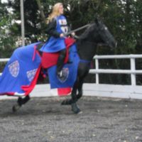 Ruth Tolkien horse riding in Cornwall